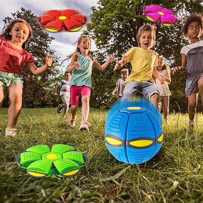 Throw A Disc Catch A Ball - Time Delay Transformation Flying Toy