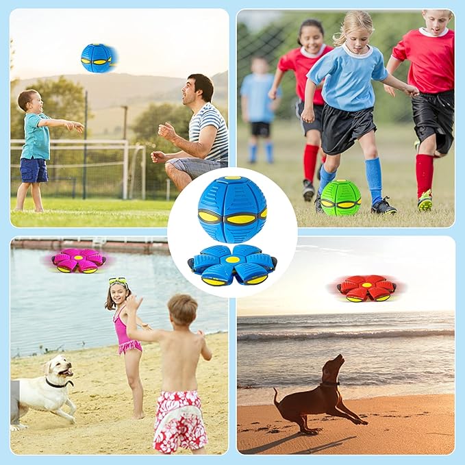 Throw A Disc Catch A Ball - Time Delay Transformation Flying Toy